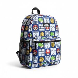 Super Mario Bros. Canvas Backpack for Kids Boys and Girls NWT